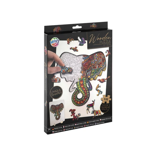 Fa puzzle - Elefánt, 132 db