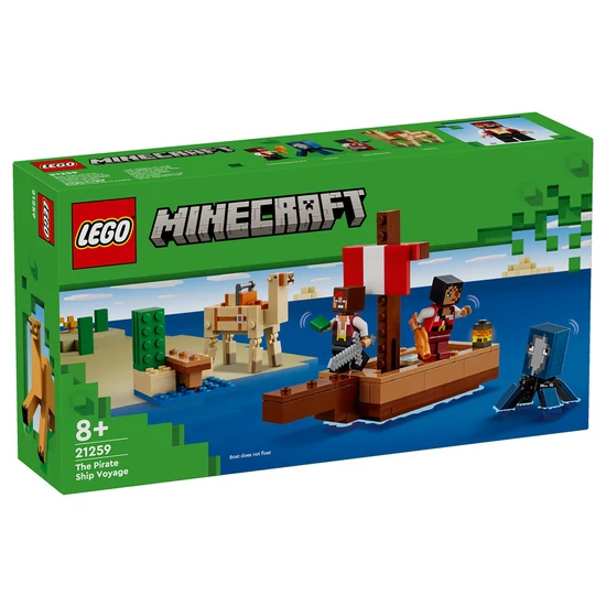 LEGO Minecraft 21259 A kalózhajós utazás