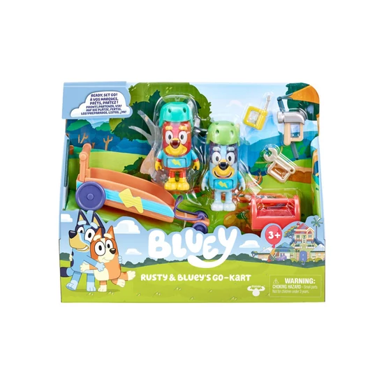 Bluey Gokart Készlet 2 Figurával