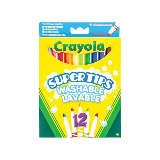 Crayola: 12 darabos vékony filctoll készlet