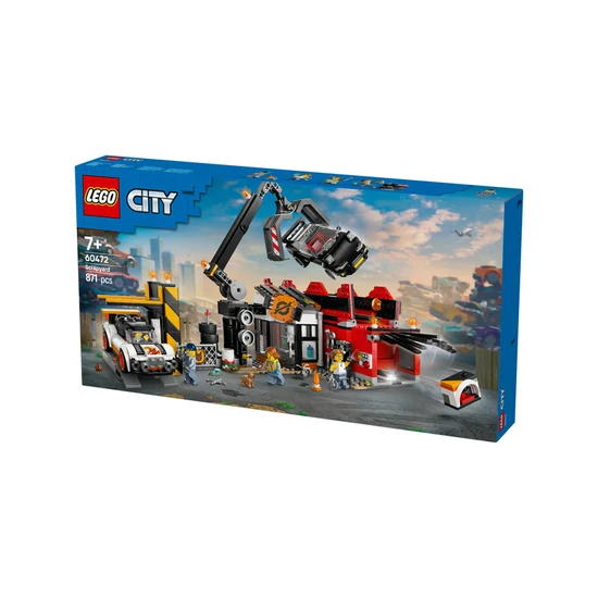 LEGO My City 60472 Roncstelep autókkal