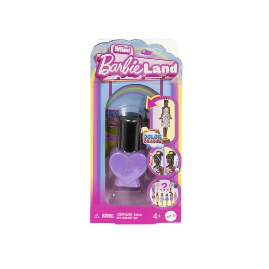 Barbie mini BarbieLand - meglepetés a körömlakkban baba