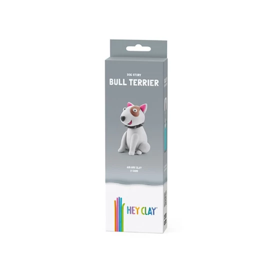 Hey Clay Figura Kutyák Bull Terrier