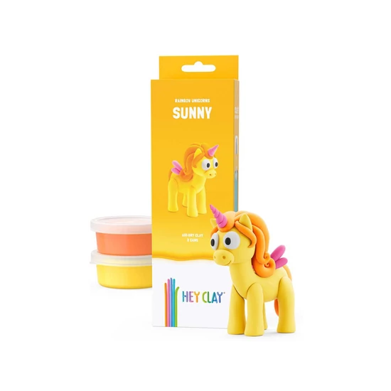Hey Clay Figura Unikornis Sárga Sunny