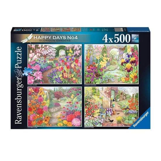 Puzzle 4x500 db - Boldog napok no4