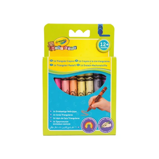 Crayola: 16 darabos háromszög zsírkréta készlet
