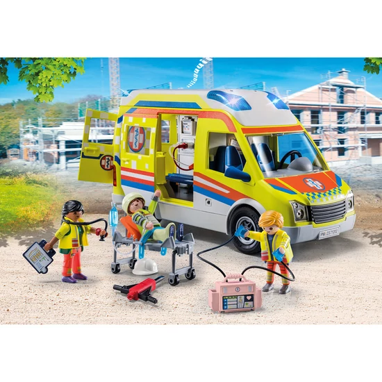 Playmobil City Life 71202 Mentőautó hang- és fényeffekttel