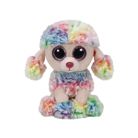 TY: Beanie Boos RAINBOW színes pudli 15cm