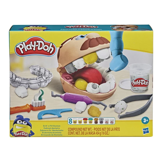 Play-doh dr. Drill és fill fogászata gyurmakészlet