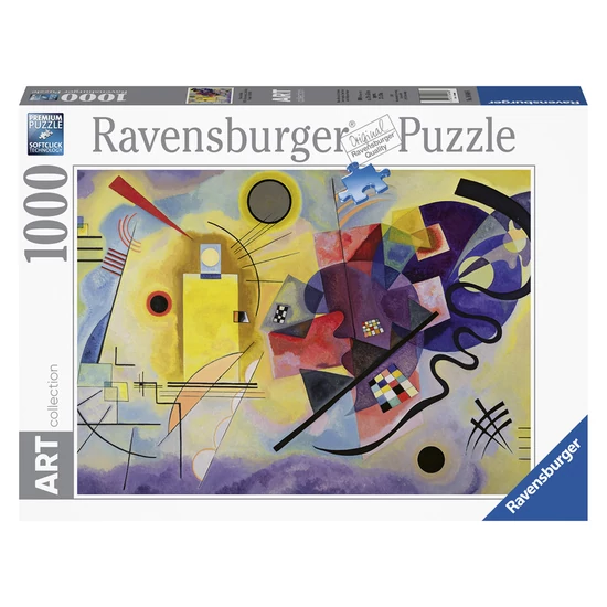 Ravensburger: Puzzle 1000 db - Kandinsky: Sárga, Piros, Kék