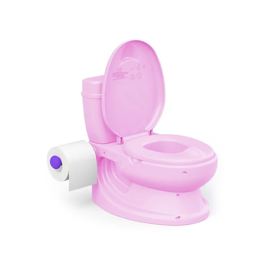 Wc alakú bili öblítés hanggal rózsaszín