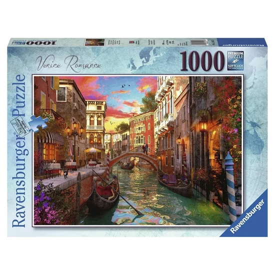 Ravensburger Puzzle 1000 db - Velencei románc