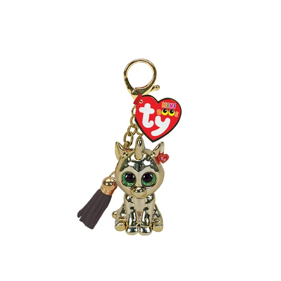TY: Mini Boos clip műanyag figura GOLD - arany unikornis (3)