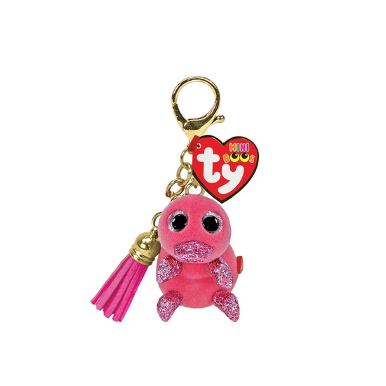 TY: Mini Boos clip műanyag figura WILMA - rózsaszín kacsacsőrű emlős