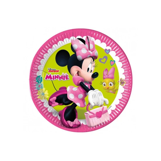 Minnie Happy Helpers papírtányér - 23 cm, 8 db / csomag