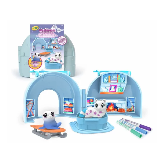 Crayola Washimals Jeges kalandok iglu játékszett