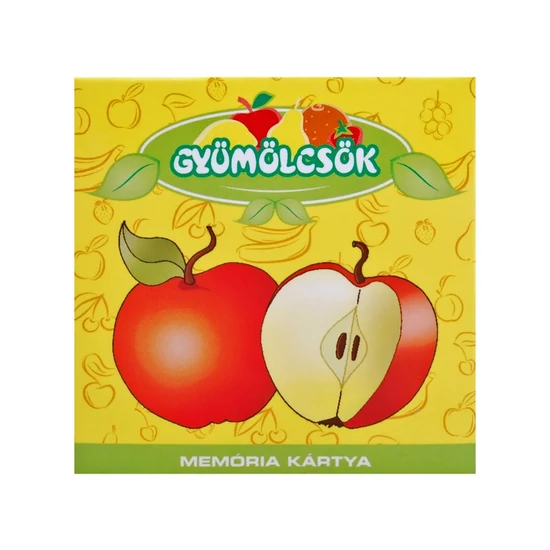 Gyümölcsök memória kártya