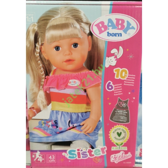 BABY born® - 820704 - tesó játékbaba - 43 cm