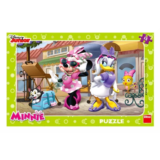 Puzzle 15 db - Minnie Párizsban -301269-