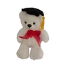 Kép 1/3 - Ballagós maci 18cm_FEFÉR