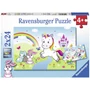 Kép 1/2 - Puzzle 2x24 db - Csodás Unikornisok -07828-