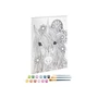 Kép 2/2 - Grafix - Fess számok szerint Unicorn vászon-30x40cm +12 festék + 3 ecset