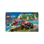 Kép 2/6 - LEGO City Fire 60412 4X4 Tűzoltóautó mentőcsónakkal
