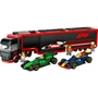Kép 3/4 - LEGO City 60445 F1-es kamion, rb20 és amr24 F1-es autókkal