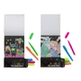 Kép 2/9 - Neon kifestő, 40 lap, 15x15 cm, 5 filctoll, 2 féle