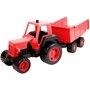 Kép 1/3 - Műanyag traktor utánfutóval 68 cm - többféle
