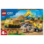 Kép 1/4 - LEGO City 60391 Építőipari teherautók és bontógolyós daru